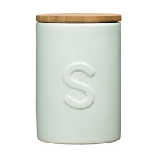 Functional Design Pale Blue Sugar Canister, Chic Design Dolomite Canister, Durable Canister For Ingredients