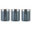 Premier Housewares Liberty Tea Coffee & Sugar Canisters, Grey 1