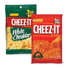 Keebler Co. KEB31533 Cheez-It Snack Crackers, 3 oz., 6-BX, White Cheedar