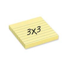 3M MMM630SS Post-it Notes, Lined, 3 in. x 3 in., 100 Sheets-PD, 12-PK, Yellow
