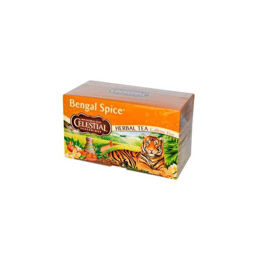 Celestial Seasonings 677922 Celestial Seasonings Herbal Tea Caffeine Free Bengal Spice - 20 Tea Bags - Case of 6