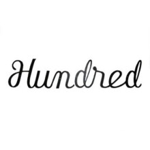 Montague Metal Products SHN-100sm Small Script Modern House Number Hundred