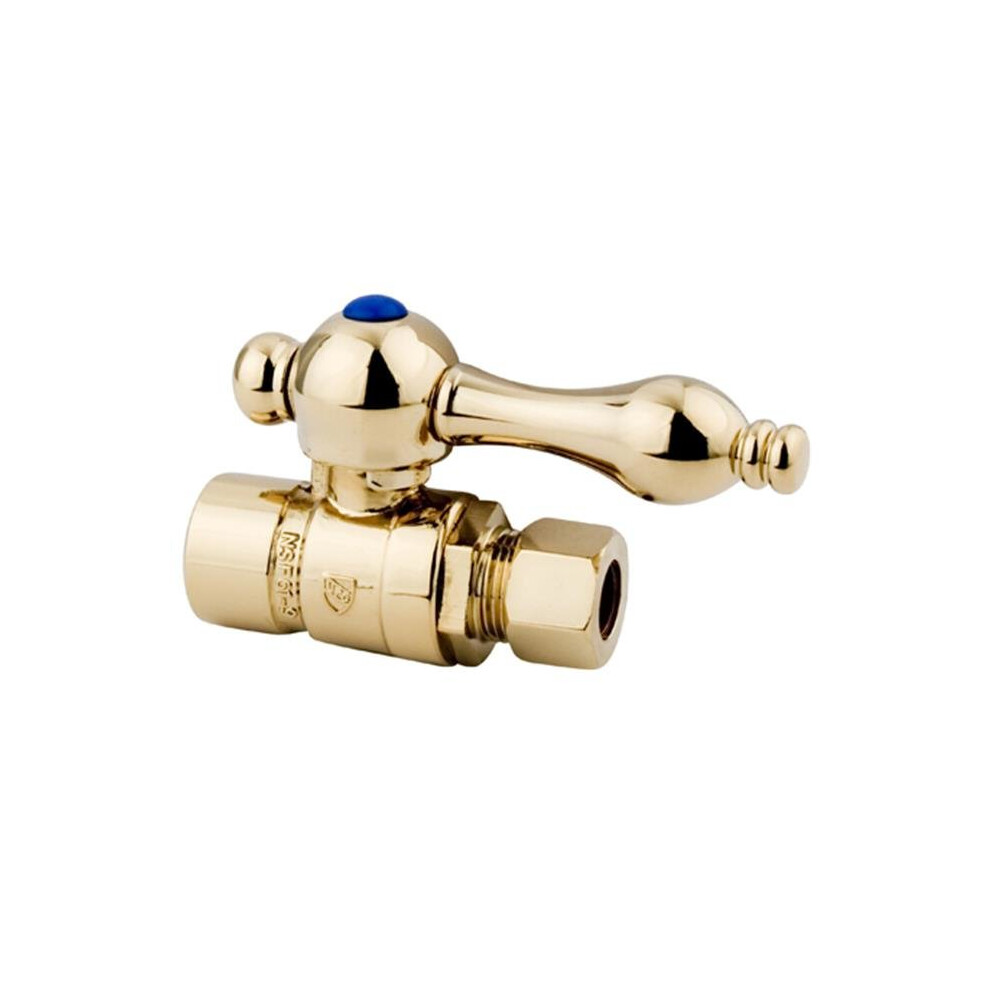 Photos - Tap / Valve / Fitting Kingston Brass CC43252 Straight Stop with .5 in. Sweat x .37 in. OD Compression 