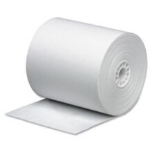 Business Source BSN31824 Paper Roll, Single Ply, Bond, 3 in. x 165 ft., White