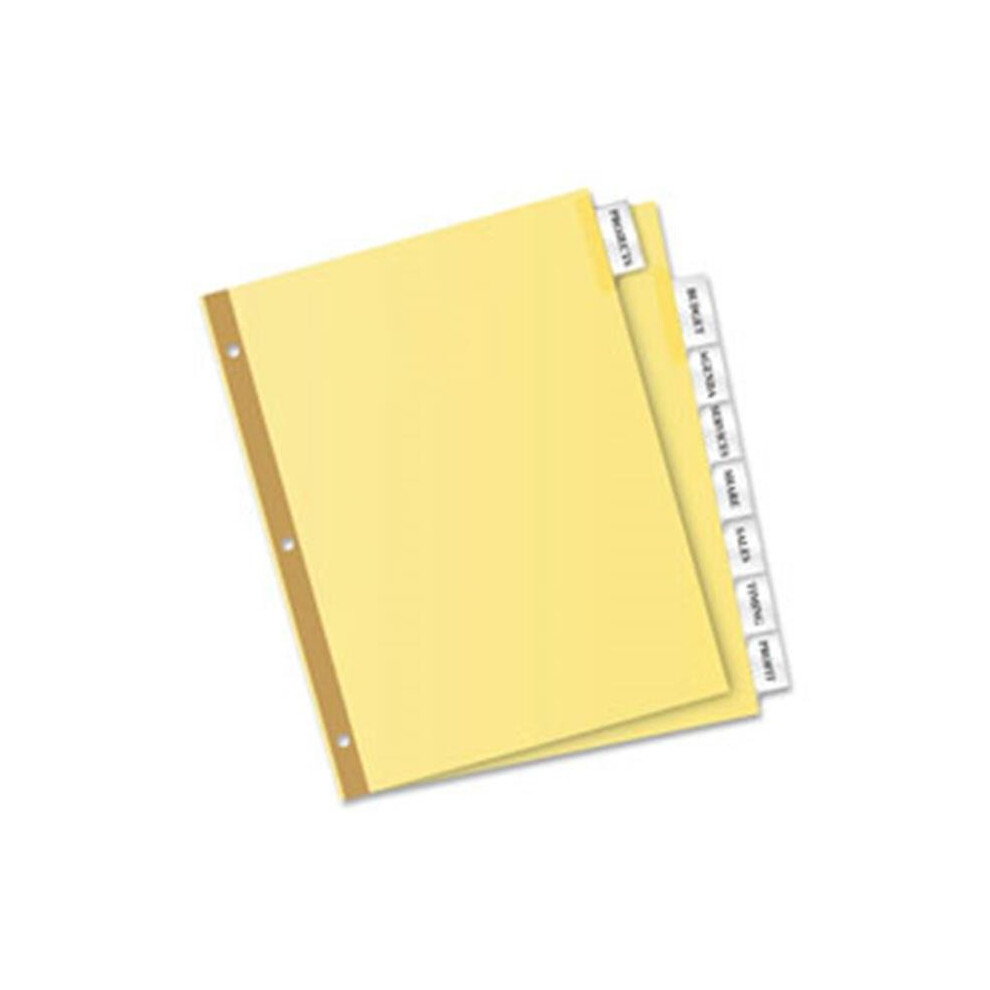 Photos - Other Office Equipment Avery AVE11113 Insert Divider Bulk Pk, 5 Tabs, 24 Sets-BX, Buff Stock-Clear