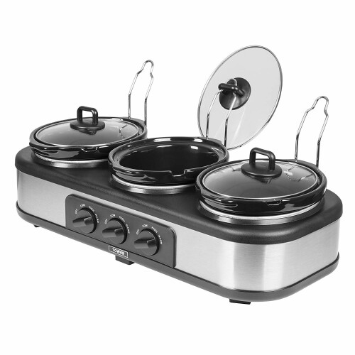 Tower Tower Three Pot Slow Cooker