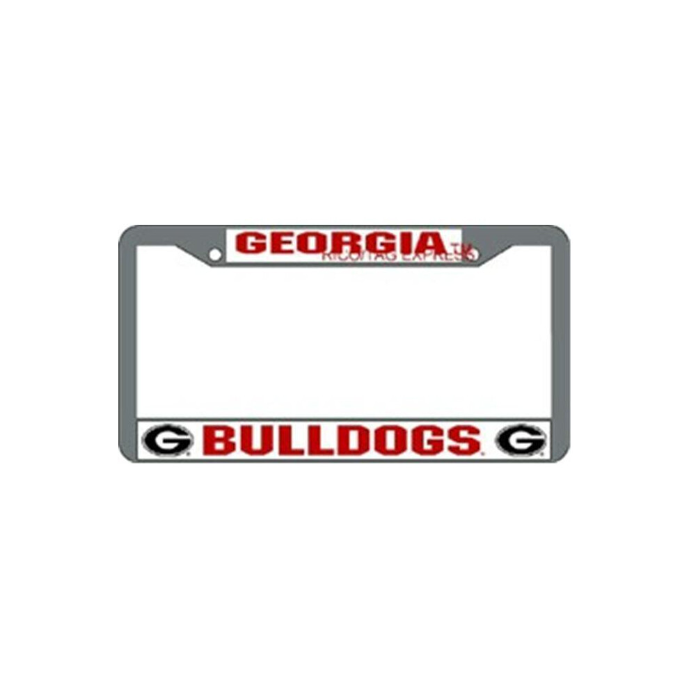 Georgia Bulldogs License Plate Frame Chrome 094746277437