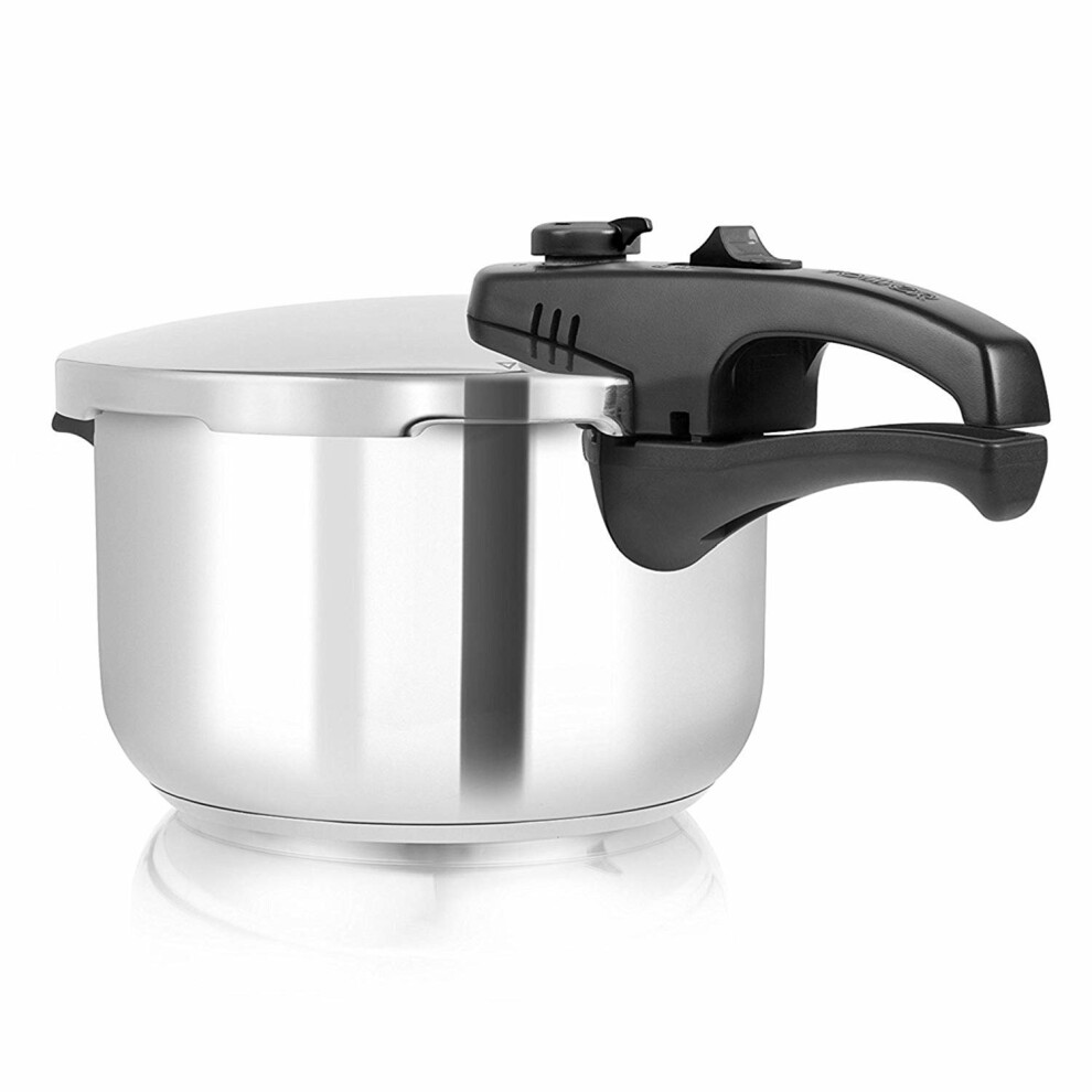 Tower T80245 Pressure Cooker with Steamer Basket, Stainless Steel, 3 Litre