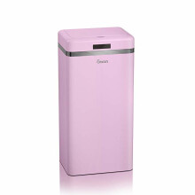 Swan Retro 45L Square Sensor Bin - Pink