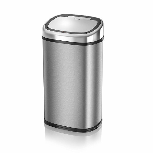 Tower Tower 58L Square Sensor Bin S/Steel