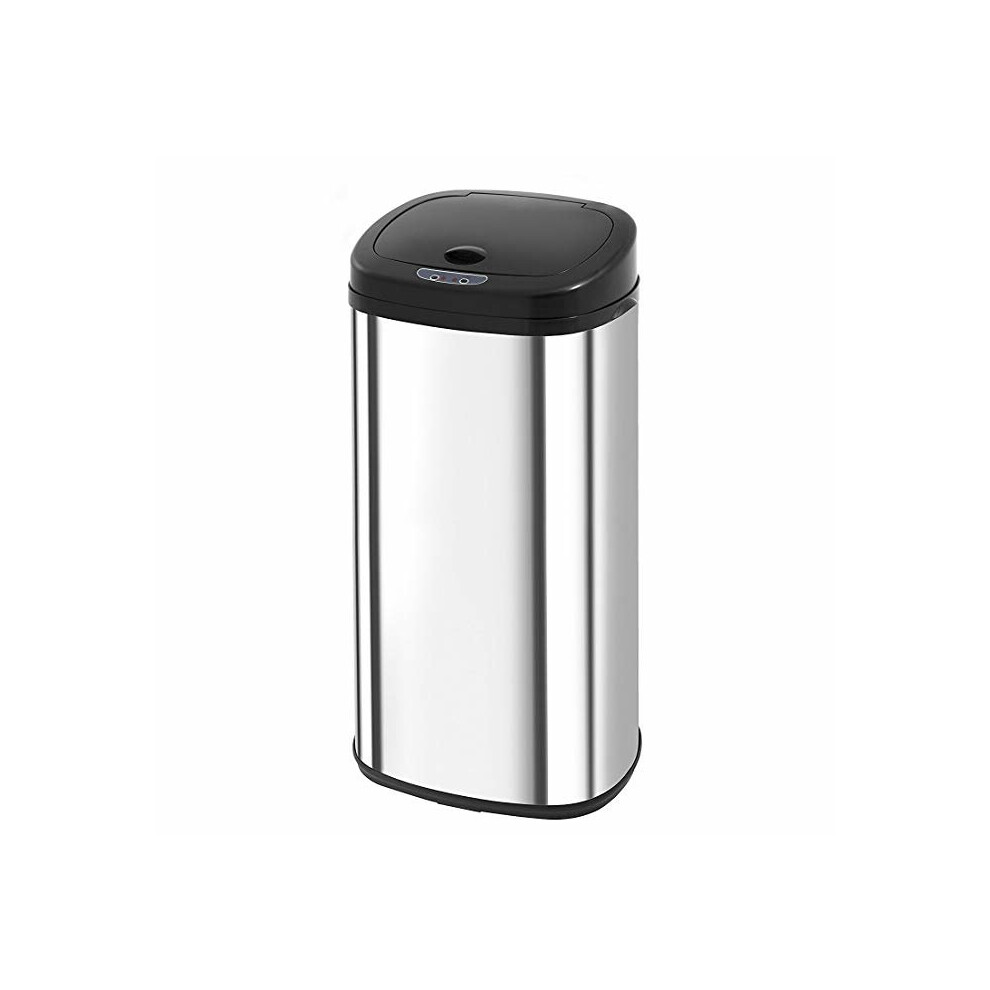 Morphy Richards 971001 Kitchen Bin with Infrared Sensor Technology, Square, Silver, 50 Litre