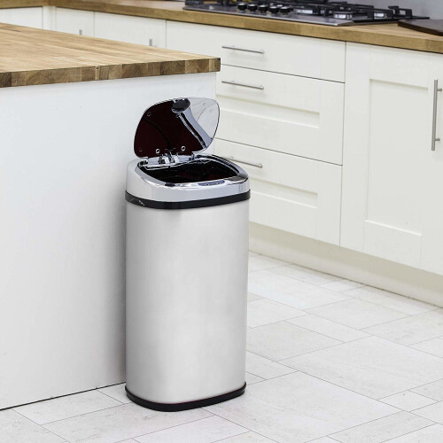 Morphy Richards Morphy Richards 42L Square Sensor Bin S/Steel