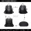 Miss Lulu (Black) Women Anti-theft Backpacks Girls Fur Ball School Bags Waterproof Daypack Rucksack Shoulder Bags 4