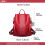Miss Lulu (Burgundy) Women Anti-theft Backpacks Girls Fur Ball School Bags Waterproof Daypack Rucksack Shoulder Bags 7