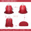 Miss Lulu (Burgundy) Women Anti-theft Backpacks Girls Fur Ball School Bags Waterproof Daypack Rucksack Shoulder Bags 4