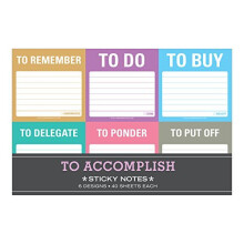 Knock Knock 12700 To Accomplish Sticky Note Packet