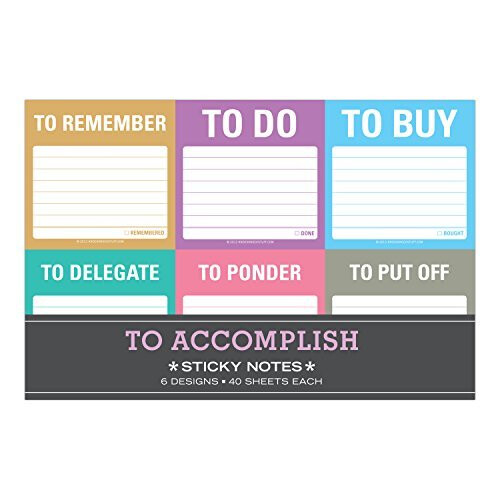 Knock Knock 12700 To Accomplish Sticky Note Packet
