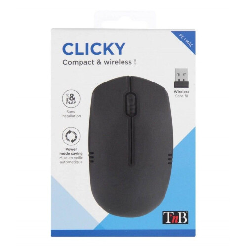 Clicky Wireless Mouse Small Compact Plug & Play PC Computer Laptop 1