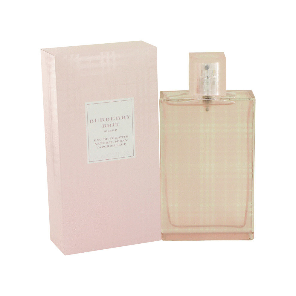 Burberry Brit Sheer by Burberry Eau De Toilette Spray 3.4 oz