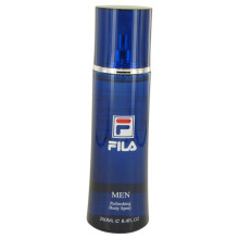 FILA Odswiezajacy spray do ciala dla mezczyzn - Cool Clean Fresh Mens Fragrance - Wzbogacony nutami bergamotki, kardamonu i pieprzu - Modna prostokat