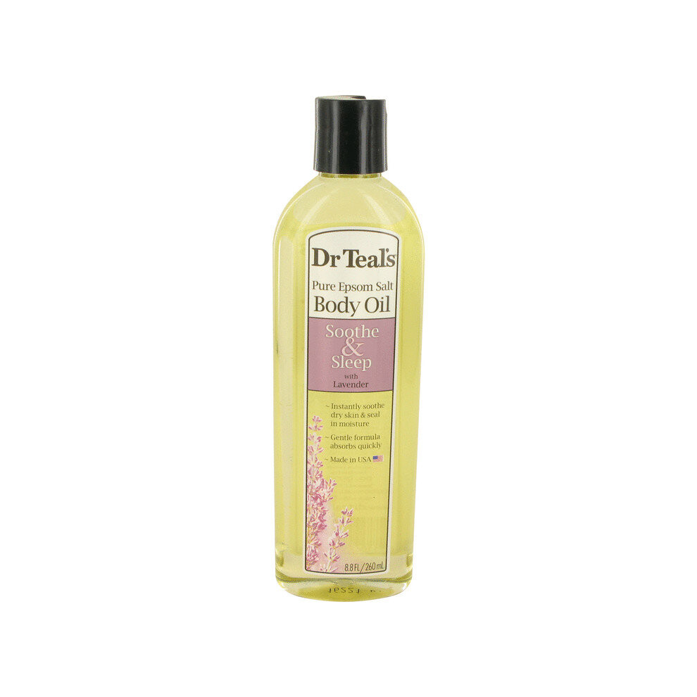 Dr Teal's Lavender Bath Oil Sooth & Sleep With By Pure Epsom Salt Body Oil Sooth & Sleep With 8.8 Oz
