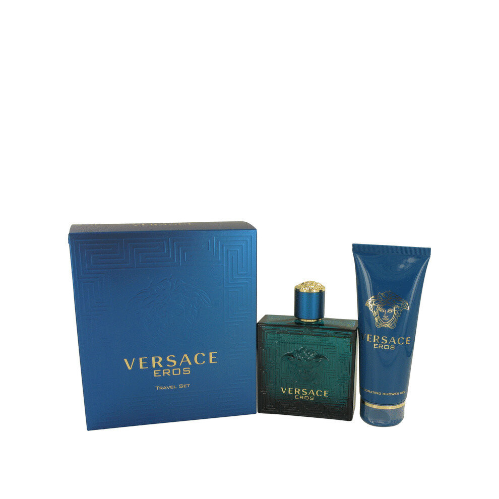 Versace Eros by Versace Gift Set -- 3.4 oz Eau De Toilette Spray + 3.4 oz Shower Gel