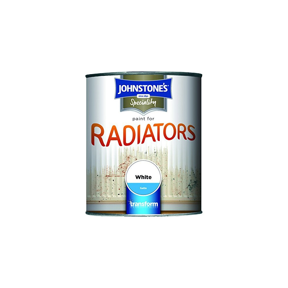 (750ml, Brilliant White Satin) Johnstone's Paint for Radiators