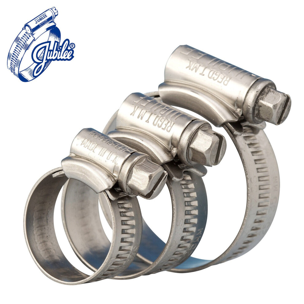 (22-30Mm) Jubileeâ® Clips Stainless Steel Ss304 Hose Clamp 5060439408544