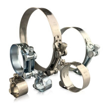 (Stainelss Steel, 122-130mm) Jubilee Super Clamps Heavy Duty Exhaust Supra T Bolt clip