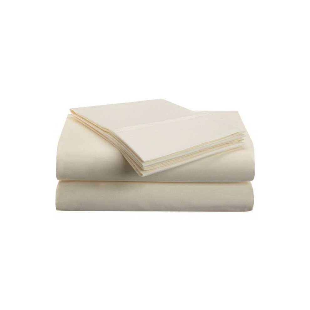 Microfiber King Sheet Set Solid  Ivory