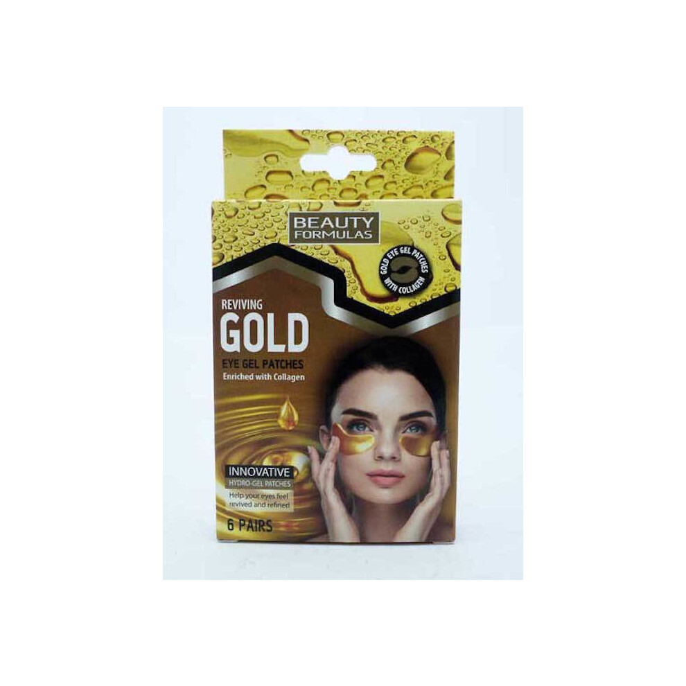 Beauty Formulas Gold Reviving Eye Gel Patches Enriched With Collagen