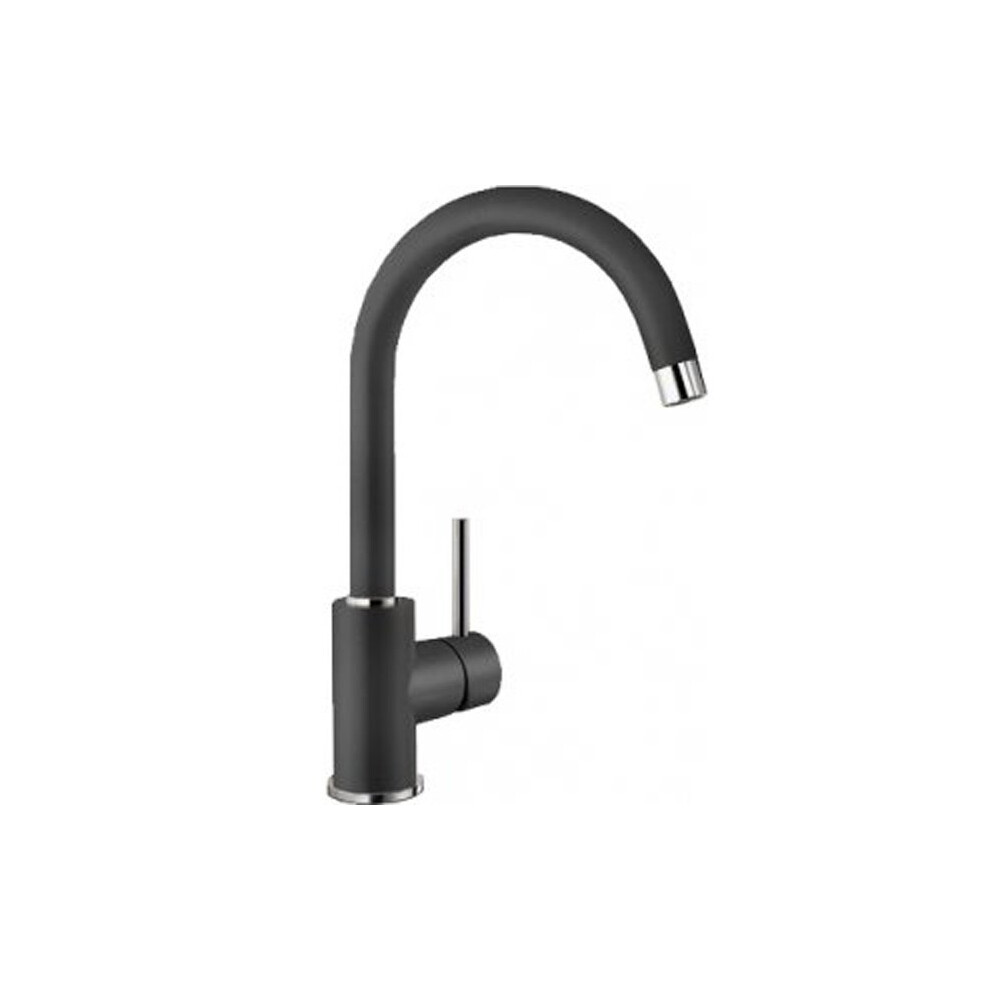 BLANCO MIDA Single Lever Kitchen Tap in Antracite Black Silgranit