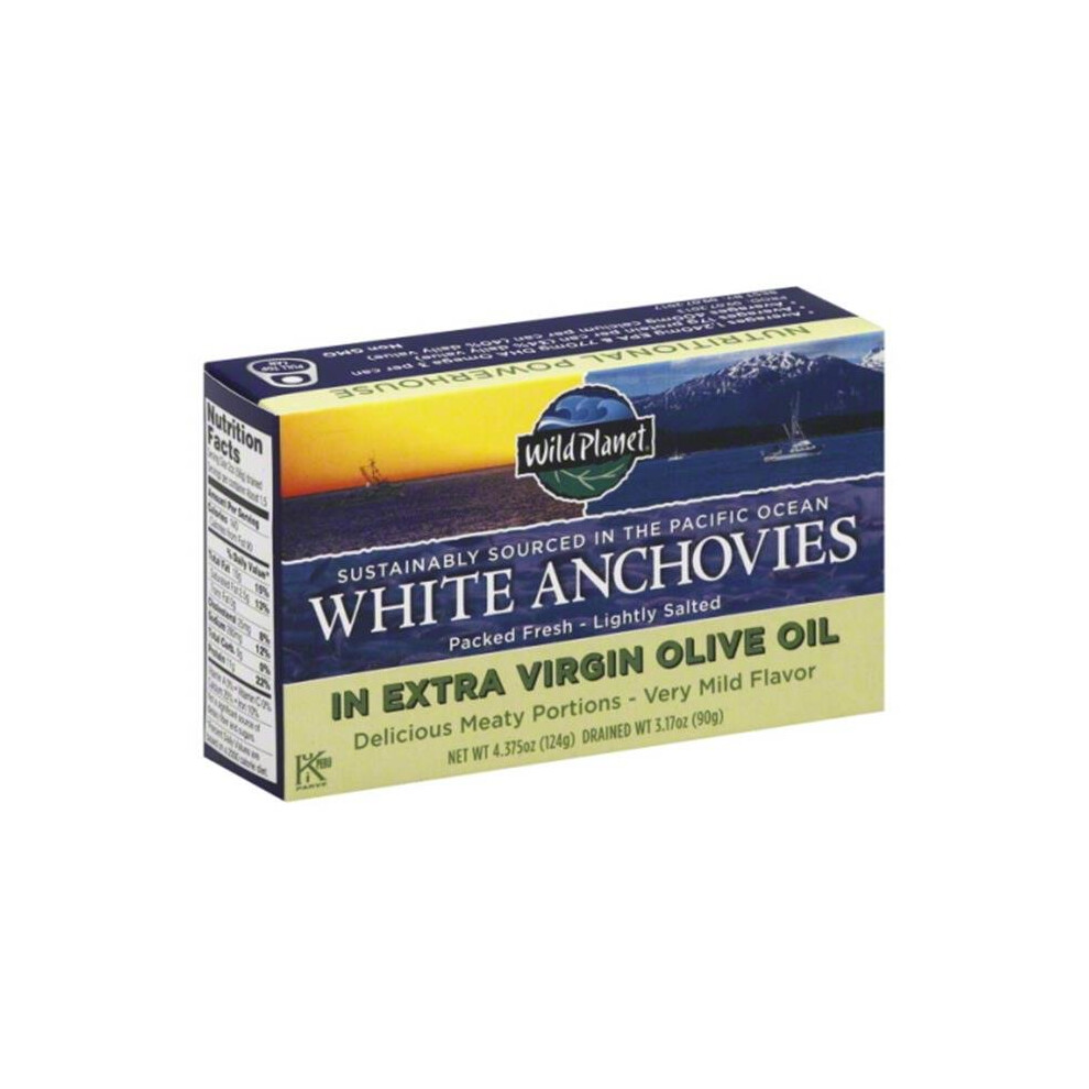 iHerb UK - Wild Planet , Wild White Anchovies In Extra Virgin Olive Oil, 4.4 Oz (125 G) - Image 2