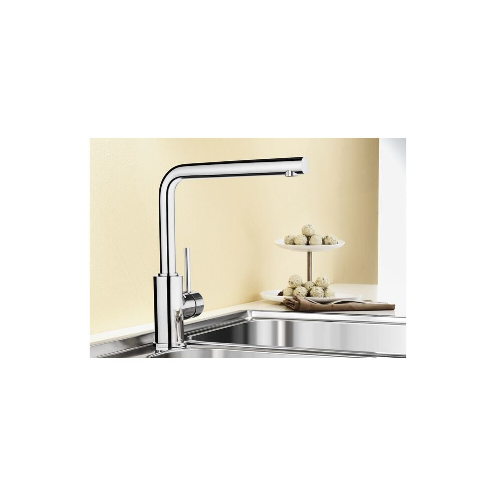 Blanco MILA L Single Lever Kitchen Tap in Chrome