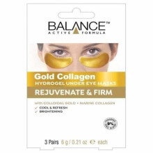 Balance Active Formula Gold Collagen Hydrogel Under Eye Masks 3 Pair