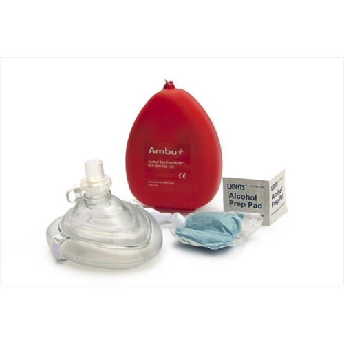 Kemp 10-502 Ambu CPR Mask With O2 Inlet