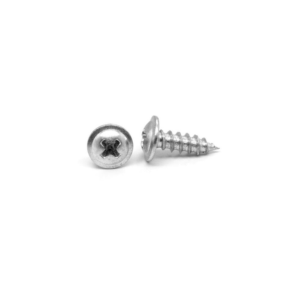 ASMC Industrial No.10 x 1 Phillips Modified Truss Head Self-Piercing Sheet Metal Screw, Low Carbon Steel - Zinc Plated - 5000 Piece-image-OPC-PQNN9N-NEW