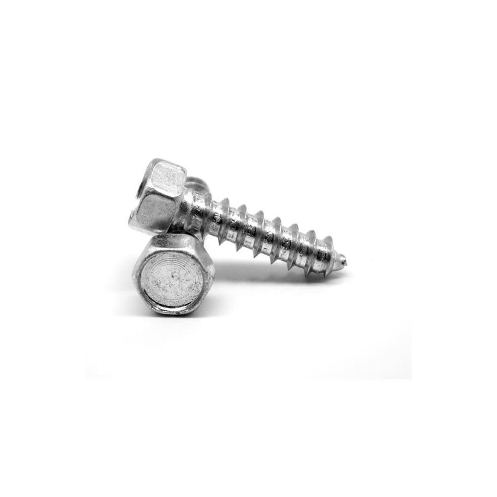 ASMC Industrial 0.38 x 3 Hex Head Type A Sheet Metal Screw, Low Carbon Steel - Zinc Plated - 200 Piece-image-OPC-PQNNBV-NEW