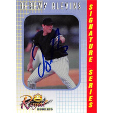 Autograph Warehouse 343844 Jeremy Blevins Autographed Baseball Card - New York Yankees, FT 2000 Royal Rookies No. 26