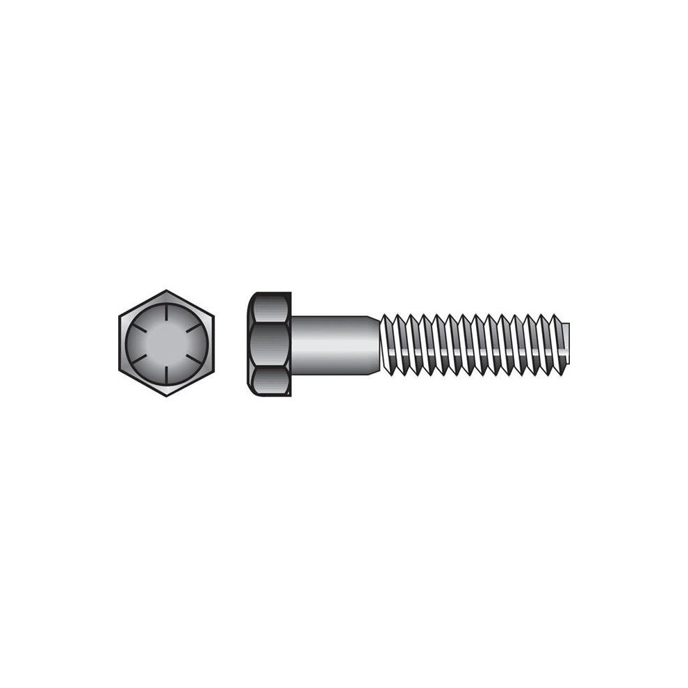 Hillman Group 54583 0.5 Dia. X 1.5 In. Heat Treated Yellow Dichromate Coarse Hex Head Cap Screw 008236082104