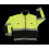 2W 350C-3 M Class 3 Reversible Bomber Jacket - Black & Lime, Medium 1