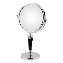 Aptations 80735 5X & 1X Helix Mirror Free Standing, Chrome & Black