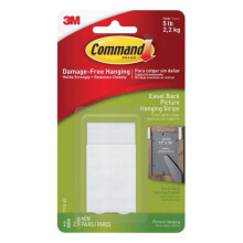 Command 17212-ES Easel-Back Picture Hanging Strips -