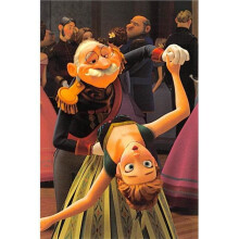 Autograph Warehouse 343051 3 x 5 in. Princess Anna Dancing Photo Card Frozen Disney Kristen Anna Panini 2014 No. 17