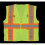 2W M7048C-2 5XL Class 2 Mesh Multi-Pocket Vest - Lime, 5 Extra Large 1