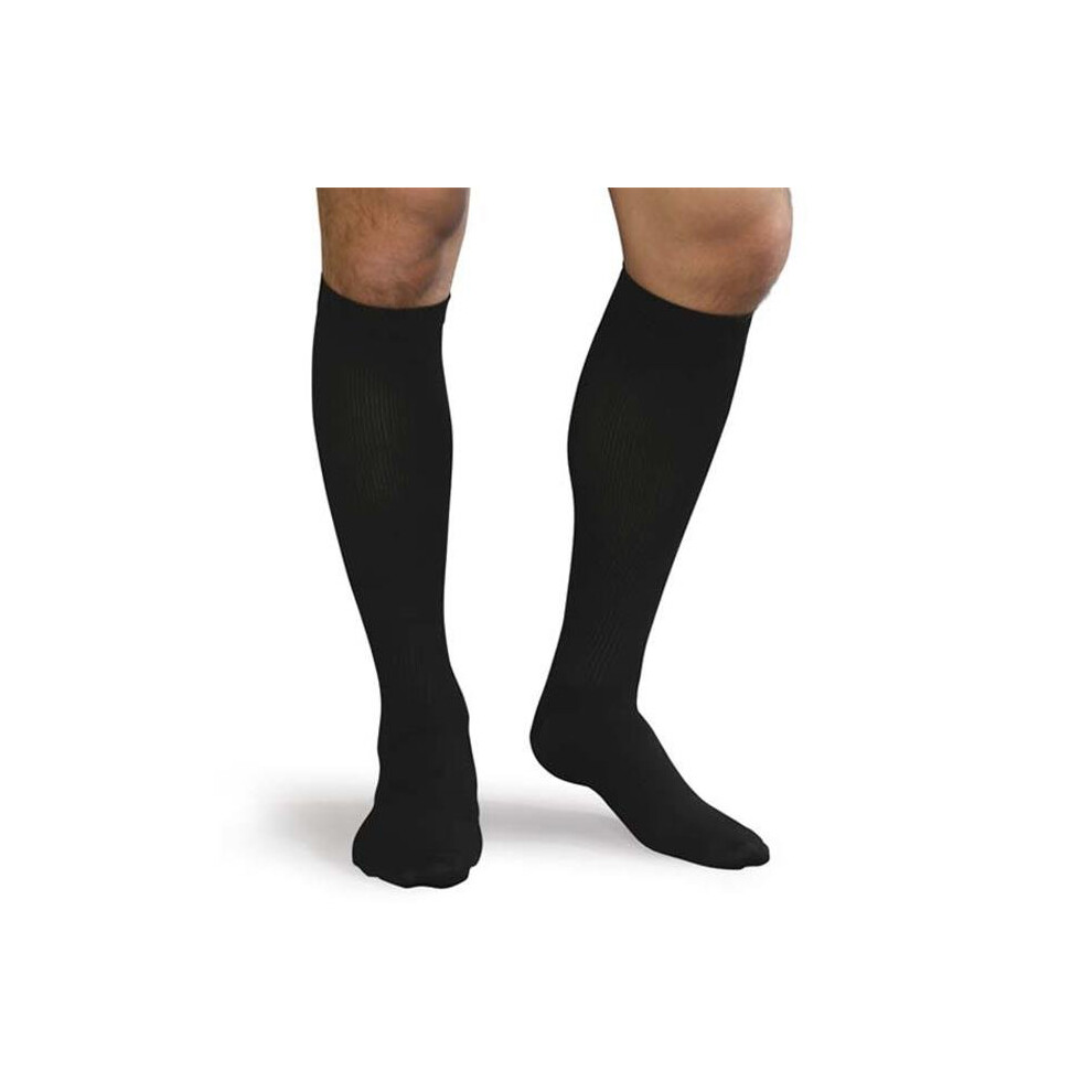 Advanced Orthopaedics Black 9305 - Bl 15 - 20 Mm Hg Compression Mens Support Socks, - Medium