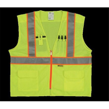 2W MS530C-2 XXL Class 2 Mesh And Solid, Ansi Vest - Lime, XX-Large