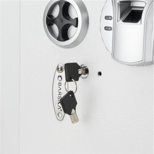 BARSKA Barska AX13030 White Biometric Wall Safe