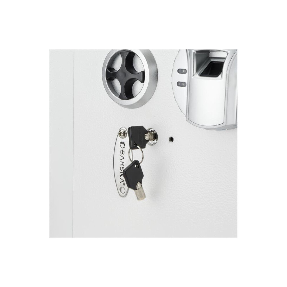 Barska AX13030 White Biometric Wall Safe