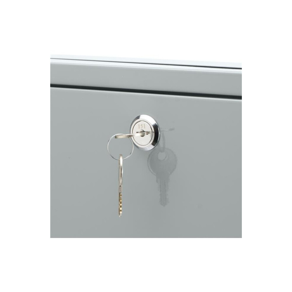 Barska CB12712 13 x 3.5 x 11.5 in. Multi-Purpose Drop Box with Key Lock, Gray